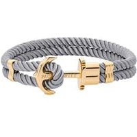 🦚 Damen Textilarmband Phrep mit Edelstahl, IP Gold Unkategorisiert online kaufen