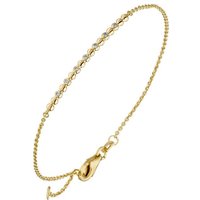 JOBO Armband, 585 Gold mit 7 Diamanten 17,5 cm gelb|goldfarben Unkategorisiert online kaufen