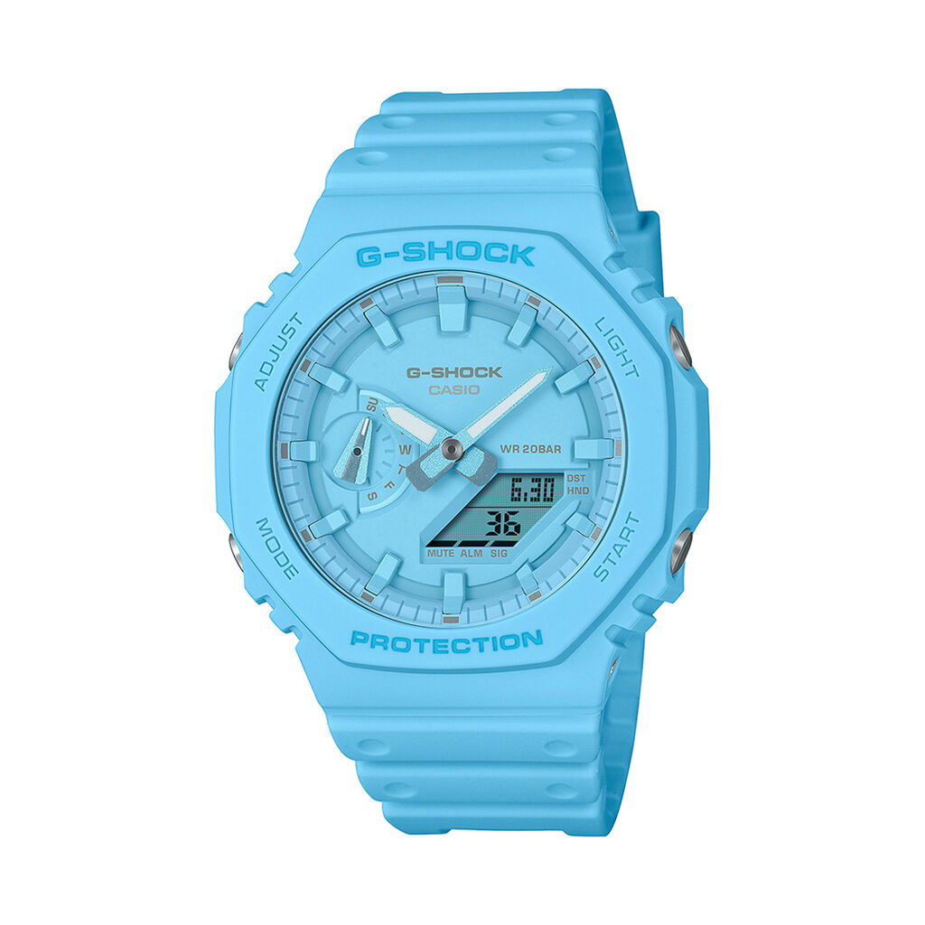🦚 CASIO G-SHOCK Herrenuhr GA-2100-2A2ER Quarz, Uhr ohne Stein