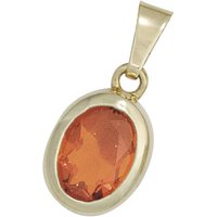 JOBO Kettenanhänger Anhänger oval, 585 Gold mit Feueropal gelb|goldfarben Unkategorisiert online kaufen JOBO Kettenanhänger Anhänger oval, 585 Gold mit Feueropal gelb|goldfarben Unkategorisiert online kaufen