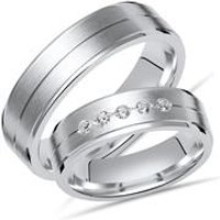 🦚 Trauringe Silber Eheringe 925 Gravur 5 Diamanten Unkategorisiert online kaufen