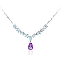 Amethyst-Silbercollier Unkategorisiert online kaufen