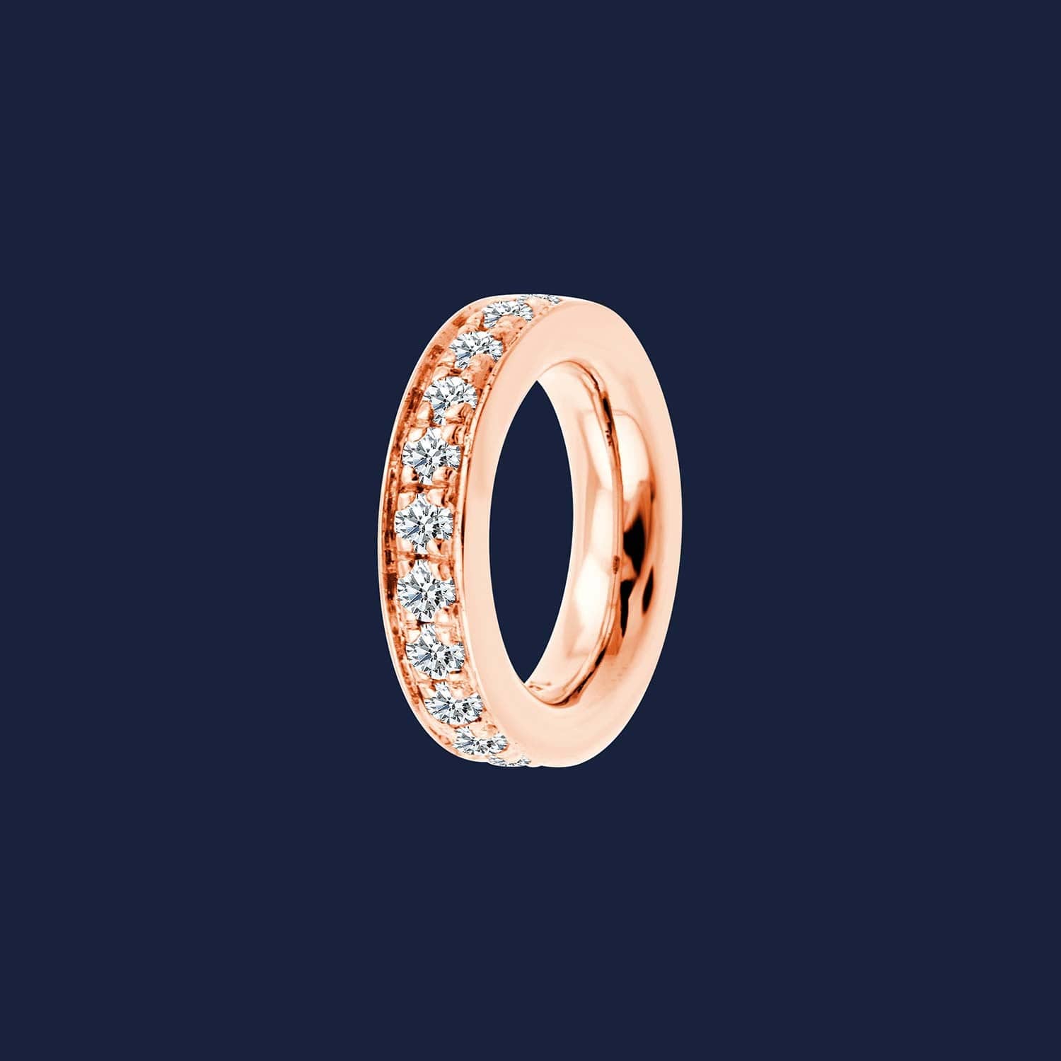 Marika Pave Stack mit rundem Schliff für Damen - 14k Rosegold von Pukka Berlin Unkategorisiert online kaufen