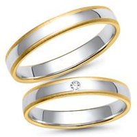 🦚 Eheringe Gelb- und Weißgold mit Diamant Breite 3,5 mm Unkategorisiert online kaufen 🦚 Eheringe Gelb- und Weißgold mit Diamant Breite 3,5 mm Unkategorisiert online kaufen