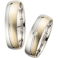 🦚 Eheringe Gelb- und Weißgold mit Diamant Breite 5,5 mm Unkategorisiert online kaufen