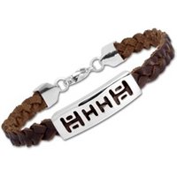 🦚 Armband Leder Edelstahlverschluss braun Unkategorisiert online kaufen
