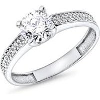 🦚 9K Weißgold Verlobungsring mit Zirkoniasteinen Unkategorisiert online kaufen 🦚 9K Weißgold Verlobungsring mit Zirkoniasteinen Unkategorisiert online kaufen