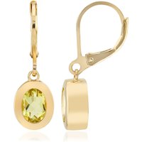 Limonen-Citrin-Silberohrringe (MONOSONO COLLECTION)
