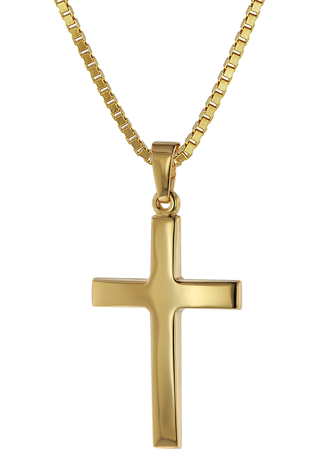 trendor 75263 Kreuz-Anhänger Gold 333 (8 Karat) + Goldplattierte Kette Unkategorisiert online kaufen