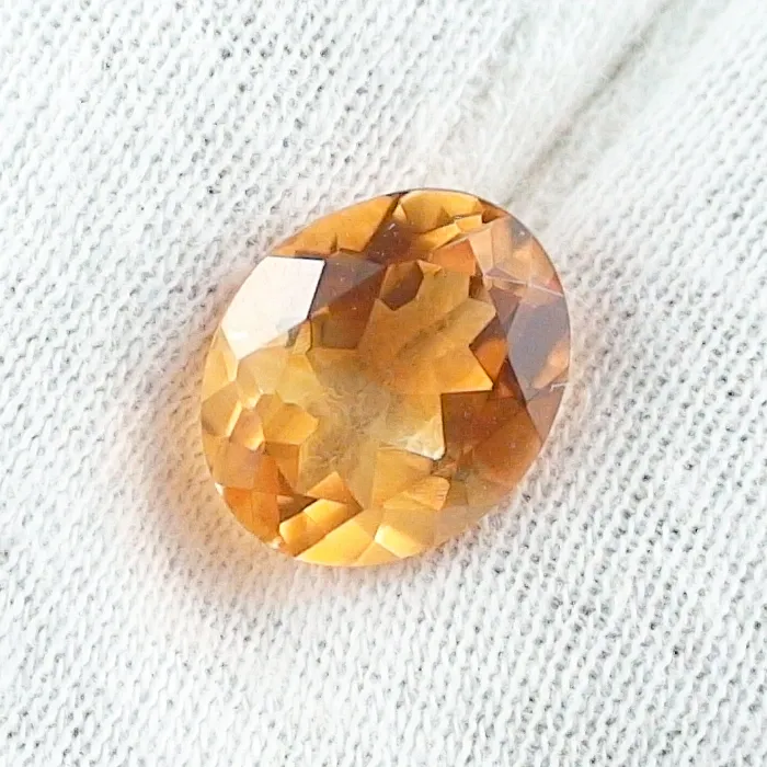 🦚 4,55 ct. Citrin Goldgelb - Oval Portugues Cut Edelstein Unkategorisiert online kaufen