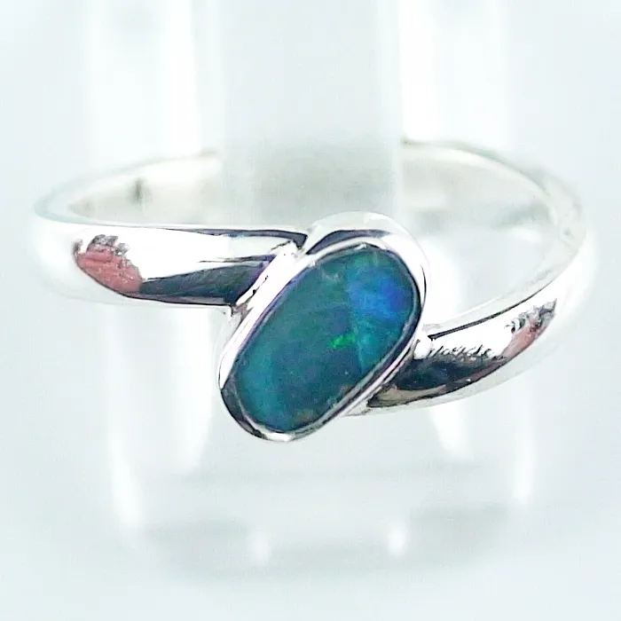 🦚 Opal Ring aus 935er Silber mit 0,45 ct. Boulder Opal Unkategorisiert online kaufen