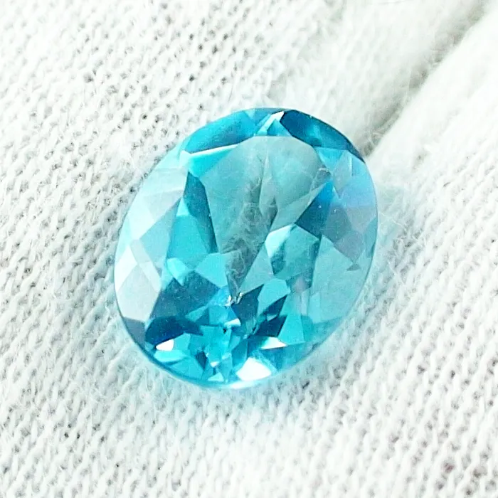 🦚 3,15 ct Blautopas Swiss Blue Oval Schliff Topas Edelstein Unkategorisiert online kaufen