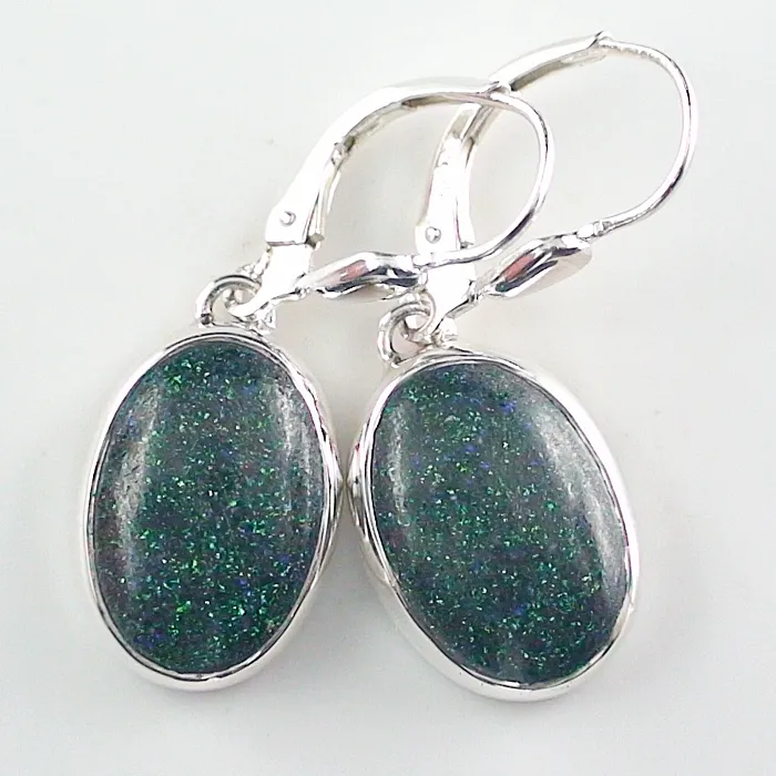 🦚 Fairy Boulder Opal Ohrringe 3,12 ct. + 3,29 ct. aus 935er Silber Unkategorisiert online kaufen