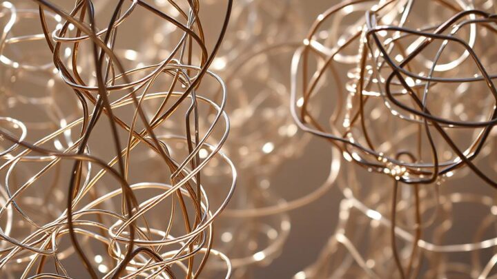 Geflochtene Drahtarbeit: Kunstvolle Metallflechterei